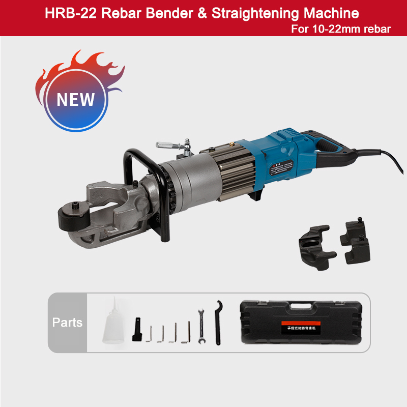 10-22mm Portable Rebar Bender And Straightening Machine 1150W HRB-22